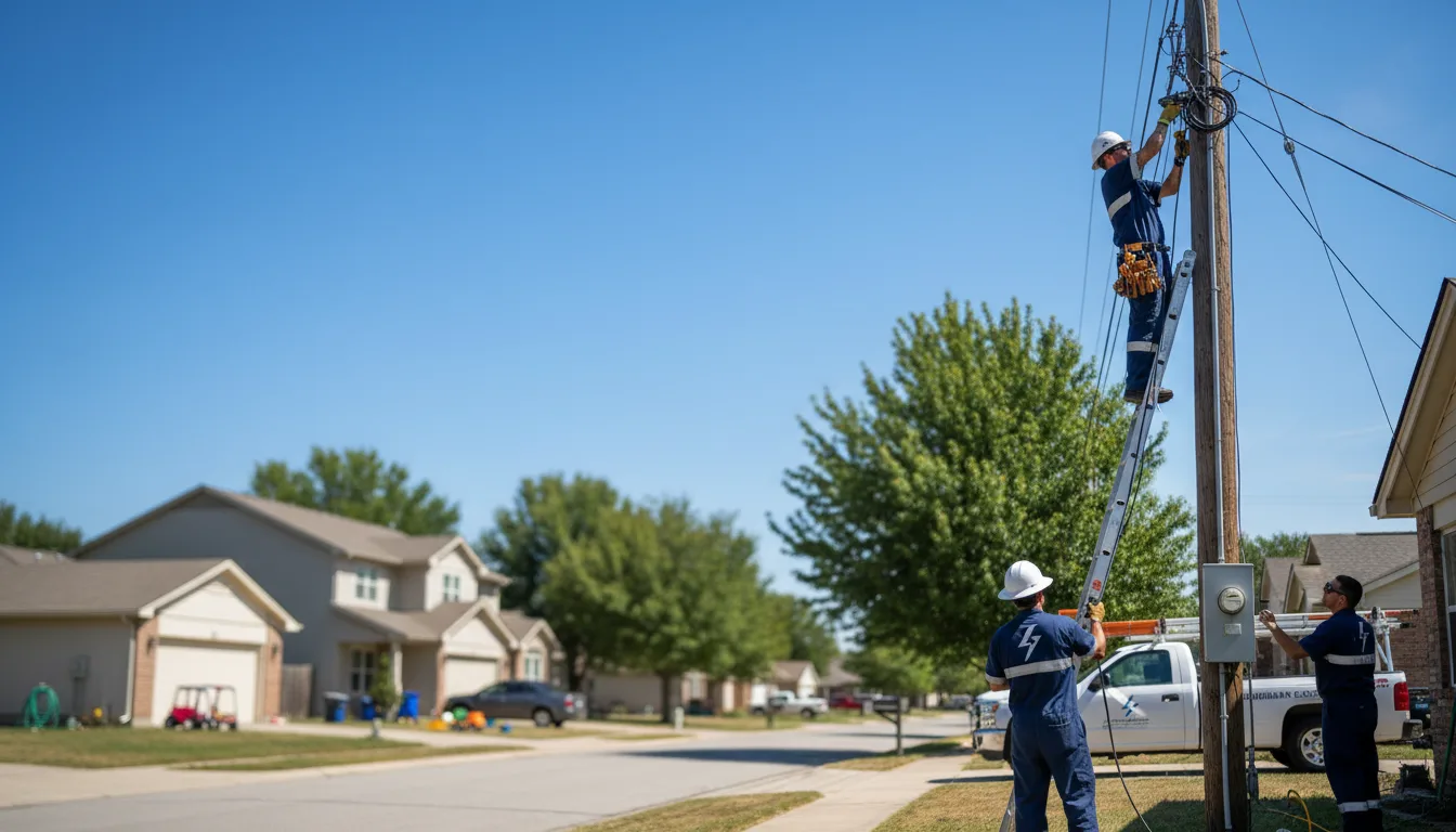 Residential electrician providing installation services in Shelly, MN